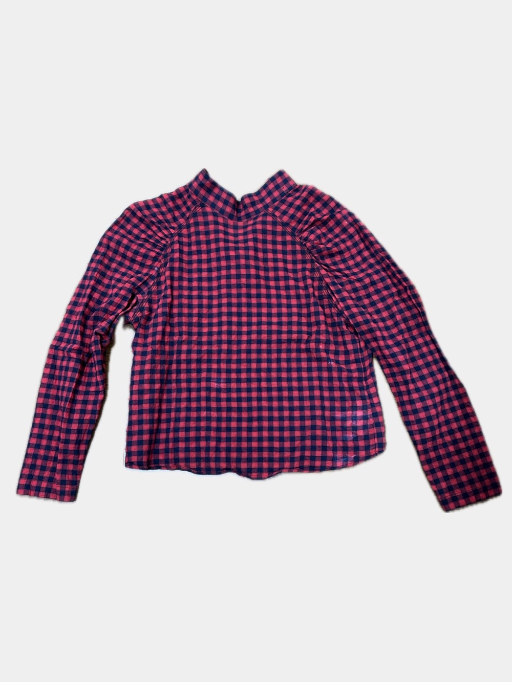 BIMBA Y LOLA Red and Navy Checkered Blouse